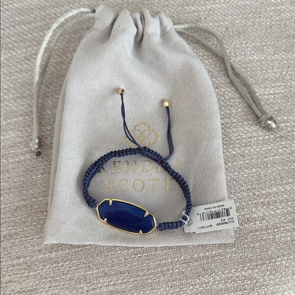 Kendra Scott Navy and Gold Bracelet